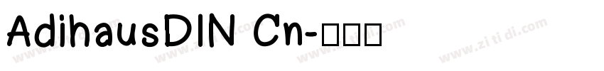 AdihausDIN Cn字体转换